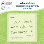 I wish... free lunch for kids that can't afford it