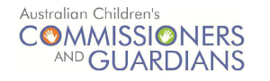 Australian Children's Commissioners & Guardians Logo